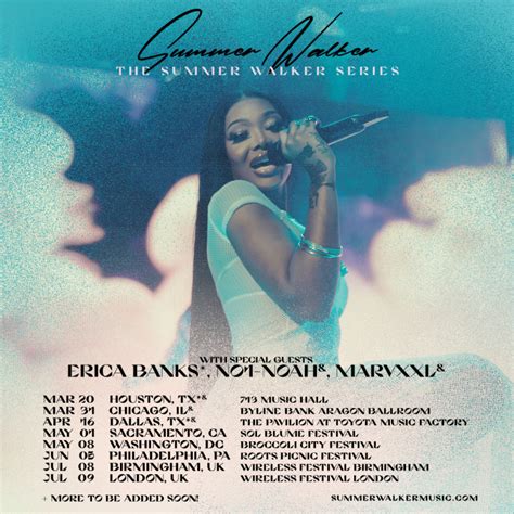 summer walker concert dates.